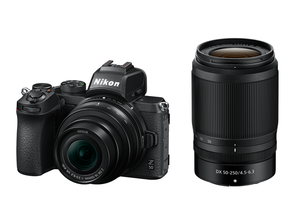 니콘 미러리스 Z50 Body + Z 16-50mm + Z 50-250mm Double Lens Kit