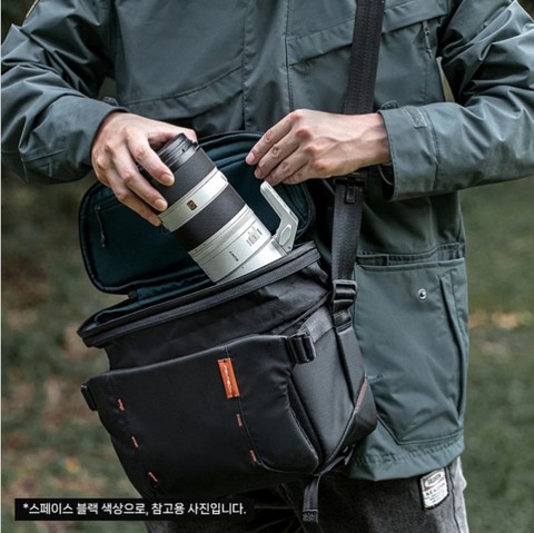 피지테크 원모 슬링백 11L 블랙 카메라 드론 짐벌 수납
