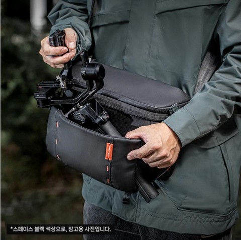 피지테크 원모 슬링백 7L 블랙 카메라 드론 짐벌 수납