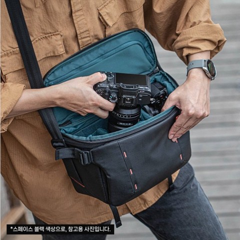 피지테크 원모 슬링백 7L 블랙 카메라 드론 짐벌 수납